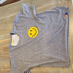 AVIATOR NATION Cropped TShirt Smiley